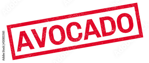 Avocado rubber stamp. Grunge design with dust scratches. Effects can be easily removed for a clean, crisp look. Color is easily changed.