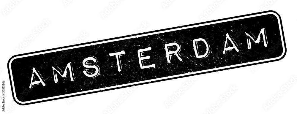 Fototapeta premium Amsterdam rubber stamp. Grunge design with dust scratches. Effects can be easily removed for a clean, crisp look. Color is easily changed.