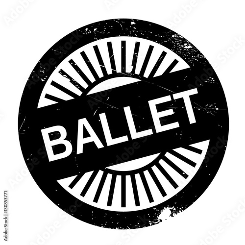 Famous dance style, ballet stamp. Grunge design with dust scratches. Effects can be easily removed for a clean, crisp look. Color is easily changed.