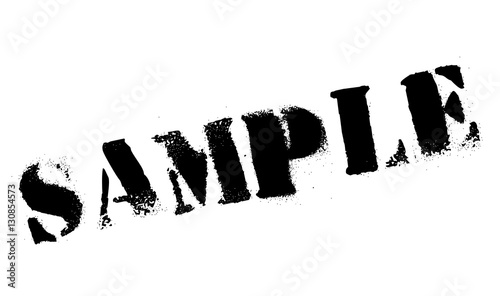 Sample stamp. Grunge design with dust scratches. Effects can be easily removed for a clean, crisp look. Color is easily changed.