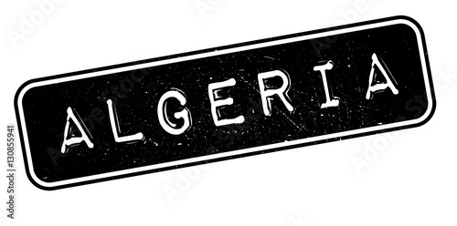 Algeria rubber stamp. Grunge design with dust scratches. Effects can be easily removed for a clean, crisp look. Color is easily changed.