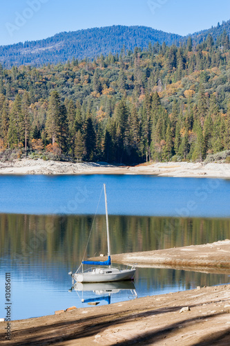 Sailboat Docked at Shore 1