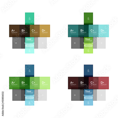 Vector color stripes infographics templates © antishock