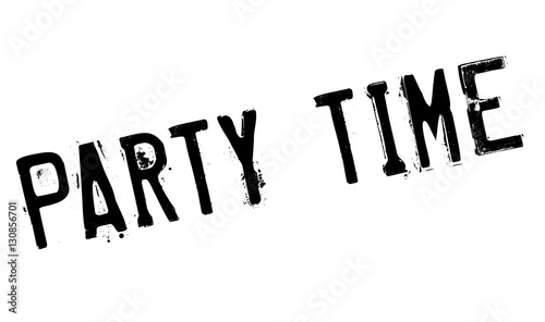 Party time stamp. Grunge design with dust scratches. Effects can be easily removed for a clean, crisp look. Color is easily changed.