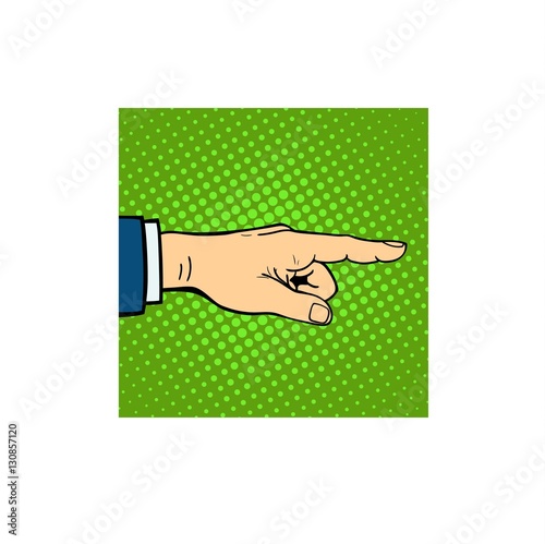 Human hands showing finger