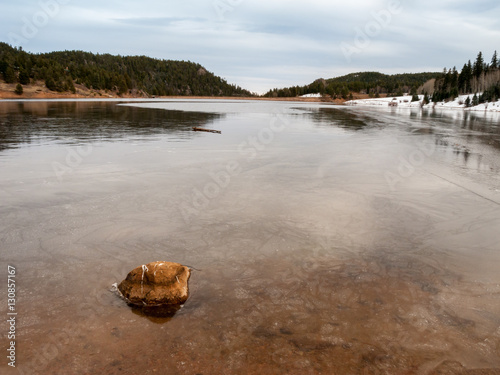 Frozen Lake in Winter