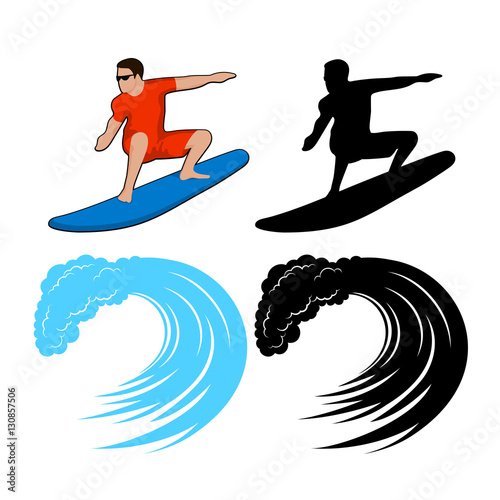 surfer on a wave