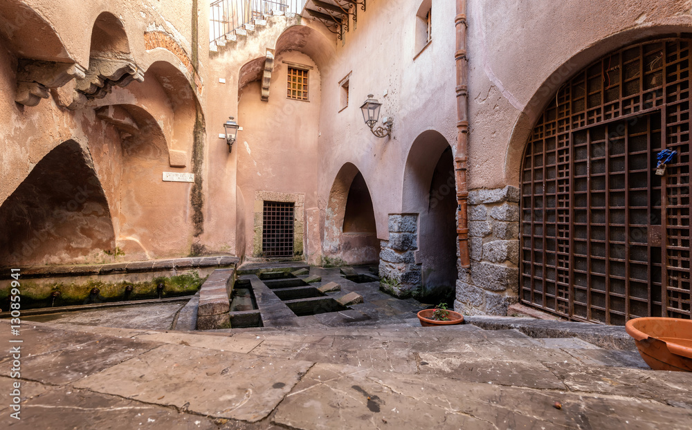 Lavatoio Medievale (Medieval Laundry) in Cefalu, Sicily, Italy. This is the  area where women would come to wash and rinse their family's clothing in  the Middle Ages. Stock Photo | Adobe Stock