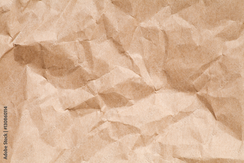 Obraz premium crumpled brown paper