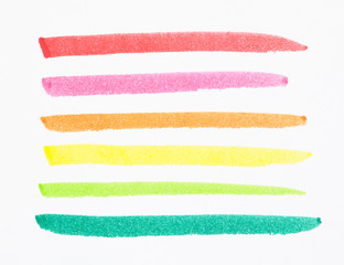 hand drawn colorful marker strokes
