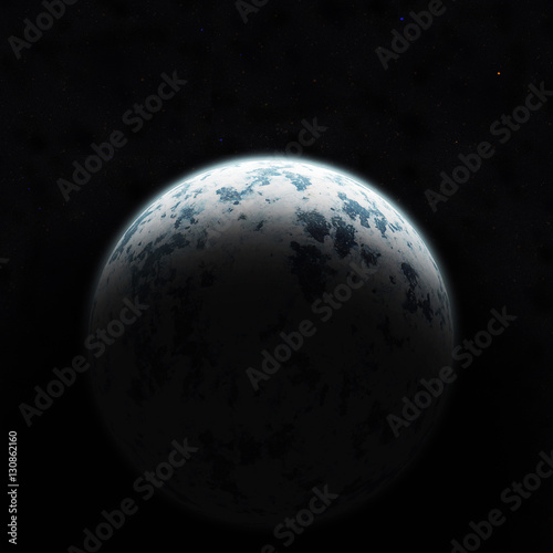 Fototapeta Naklejka Na Ścianę i Meble -  Realistic blue planet against the starry sky. Elements of this image furnished by NASA.