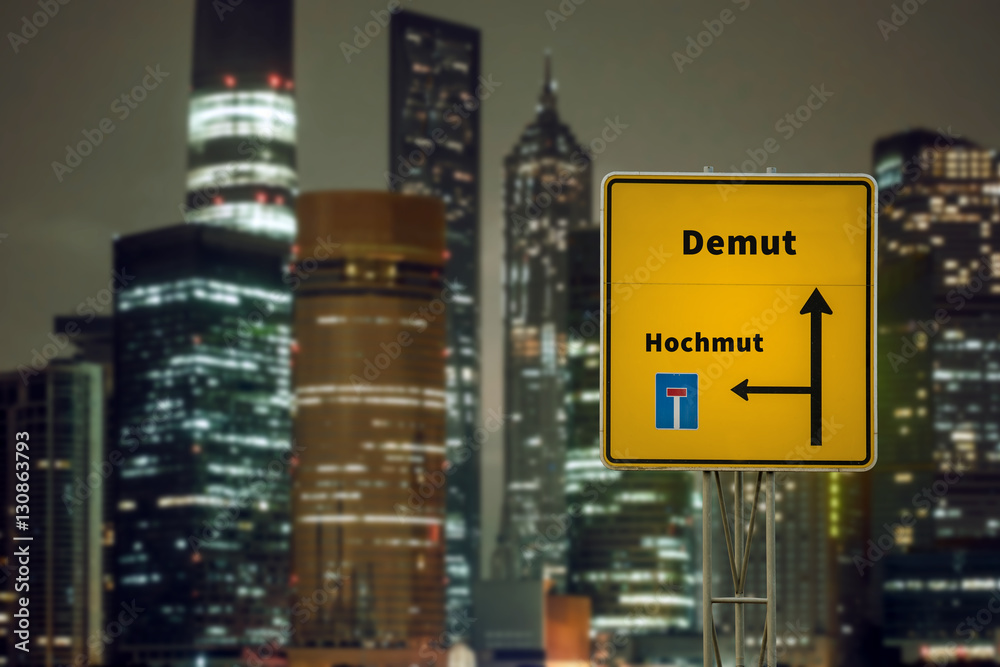 Schild 125 - Demut