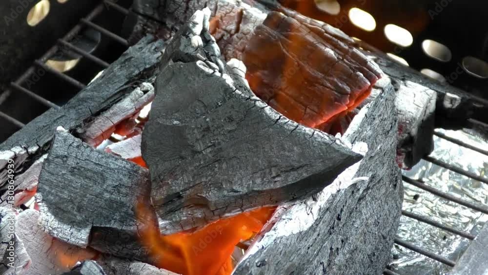 BBQ用の炭起こし