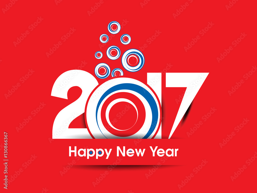 Obraz premium happy new year 2017 abstract background