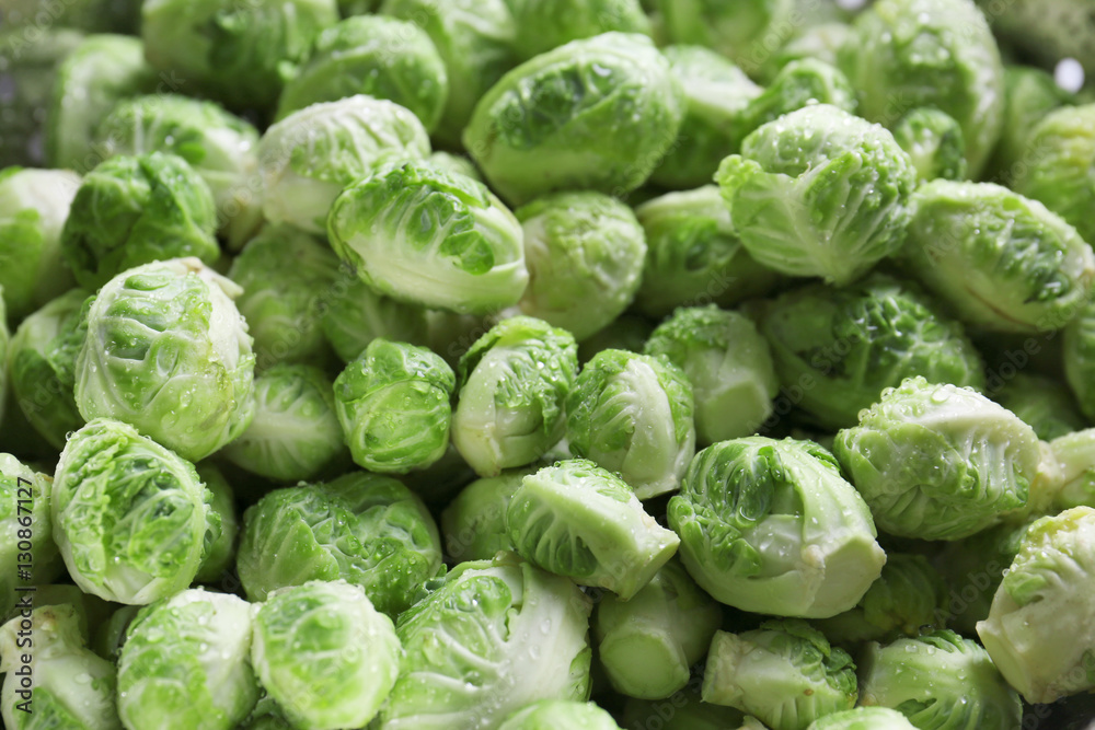 Brussels sprouts background Brussels sprouts background