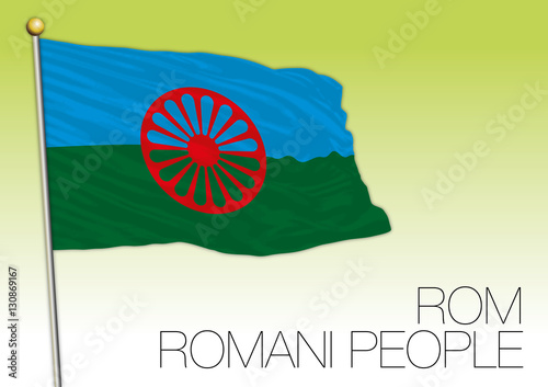 Romani flag symbol, Rom population