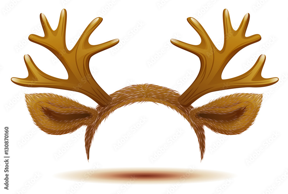 Fototapeta premium Mask Deer antler and ears