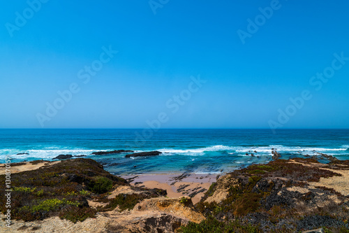 Atlantic ocean and beach in Portugal © liamalexcolman
