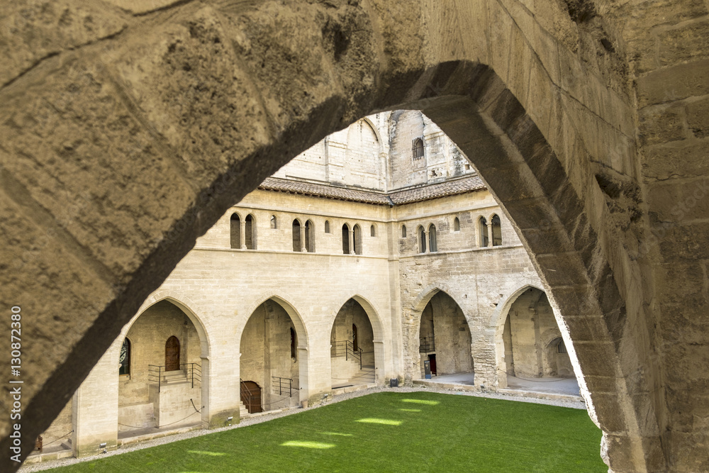 Fototapeta premium Popes Palace in Avignon, Provence, France.