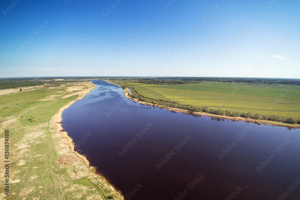 Lielupe river, Latvia. Lielupe river, Latvia.