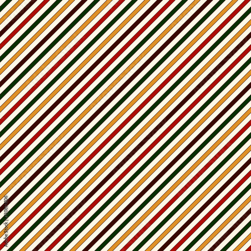 Seamless pattern in Christmas traditional colors. Straight diagonal thin line abstract background.