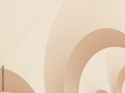 Vászonkép Coffee brown colored abstract fractal with decorative arches or archways with a 3d feel