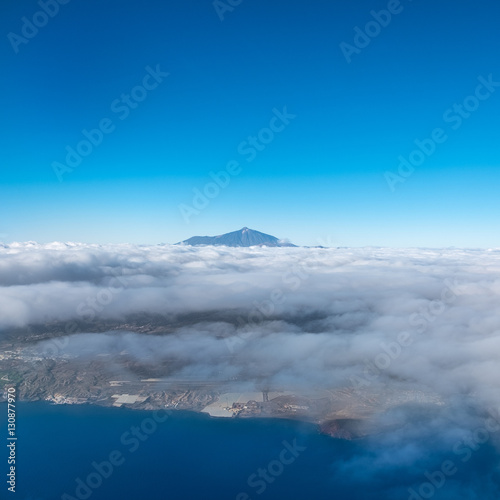  mountain summit above clouds  Pico del Teide