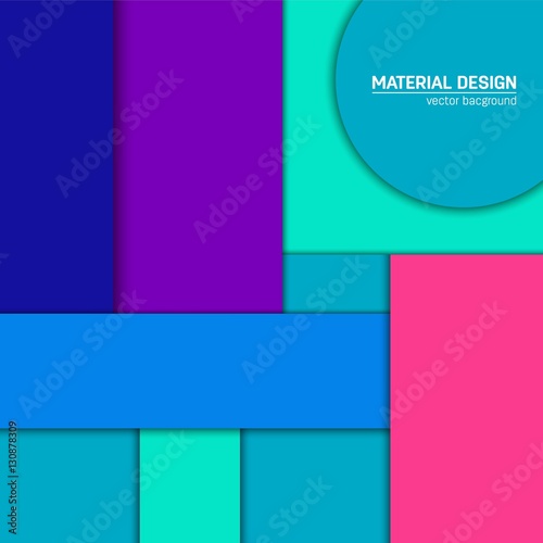 Vector material design background. Abstract creative concept layout template. For web and mobile app, paper art illustration design. style blank, poster, booklet. Motion wallpaper element. Flat ui