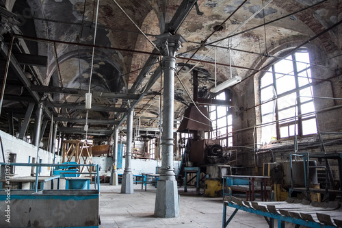Abandoned meat processing plant. Slaughterhouse Rosenau, Kaliningrad, Konigsber