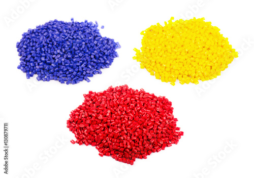 Obraz na płótnie Colorful plastic polymer granules