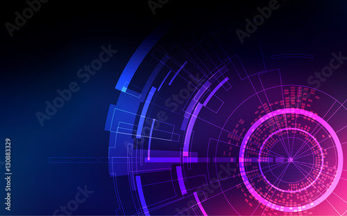 abstract technology backdrop, futuristic digital background, colorful science interface with light design
