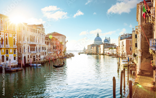 Panorama of Grand Canal in Venice, Italy