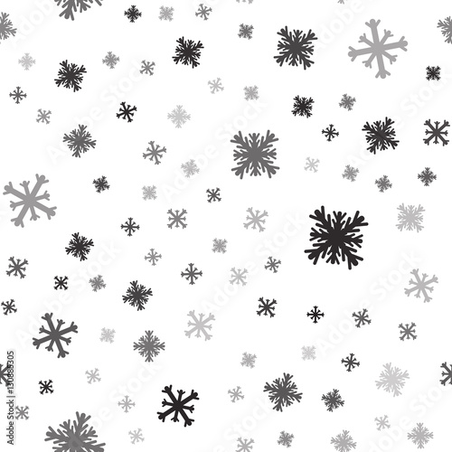 Winter snowfall texture. Snowflake pattern.