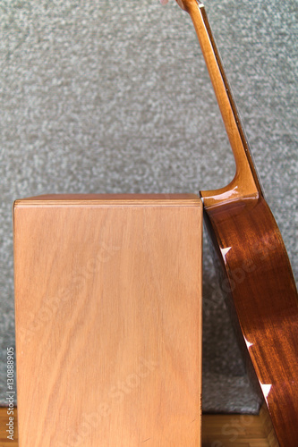 Cajon and guitar photo