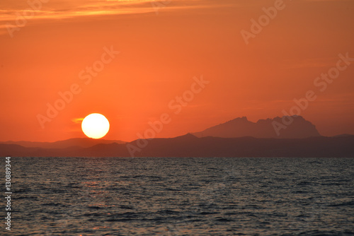 Sonnenuntergang  Costa Brava  Mittelmeer