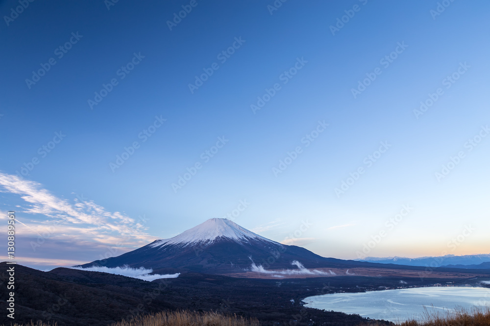 Mt.Fuji and Yamanakako. Shot in the early morning.