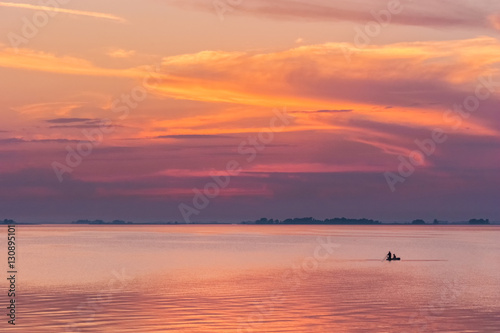 Sunset over the river © NatalyLandar