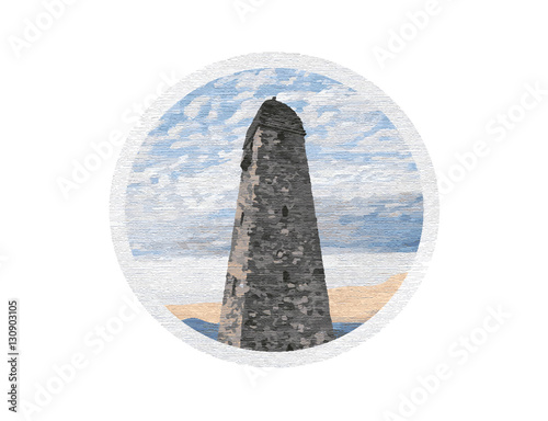 the emblem of the tower in the Chechen Republic