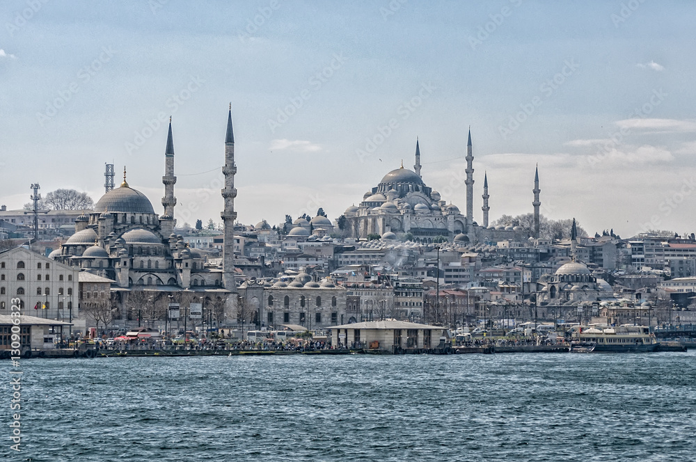 Istanbul Cityscape Suleymaniye Mosque
