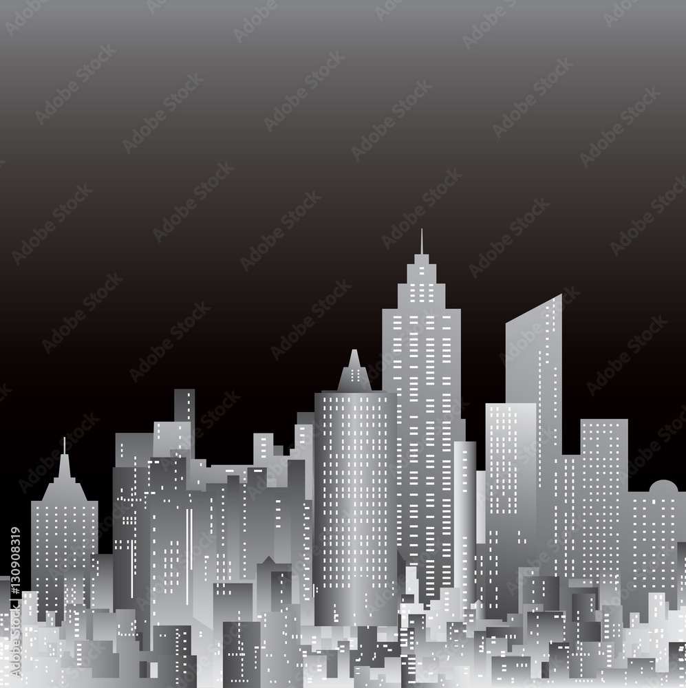 Obraz premium cityscape gray