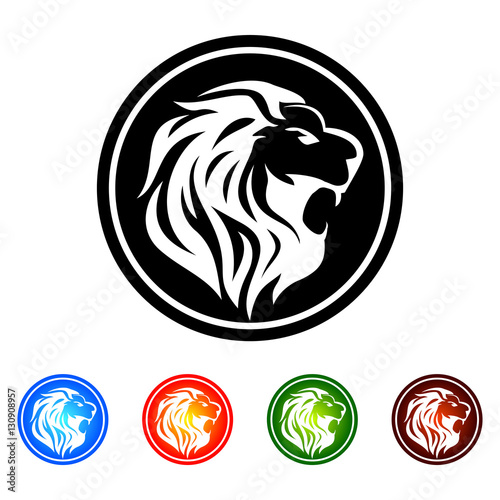 lion head, lion logo design