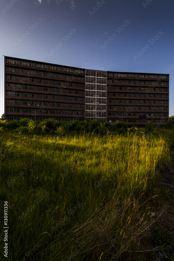 Abandoned Northville Regional Psychiatric Hospital at Sunset - Detroit, Michigan