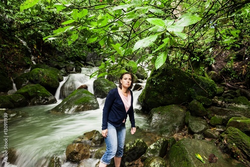 Chorro Las Mosas waterfalls, along the Rio Anton in El Valle de Anton - Panama photo