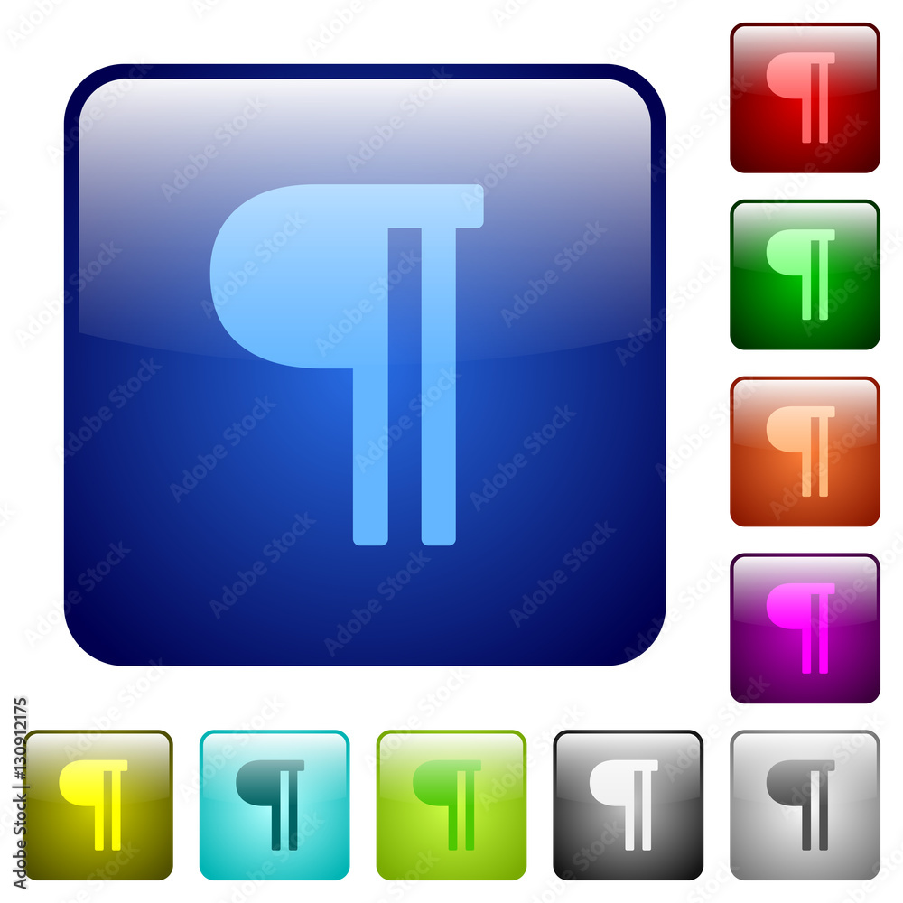 Text paragraph color square buttons Text paragraph color square buttons