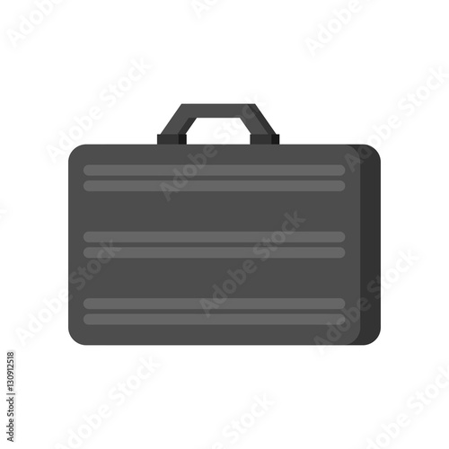 Metallic suitcase. Silver briefcase Armored Case closed for mon