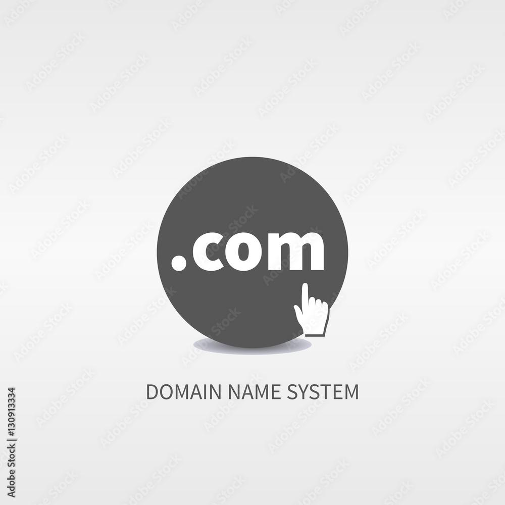 Domain name services web logo, icon, button. Domain name services web logo, icon, button.