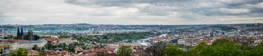 Prague view from Petrin tower