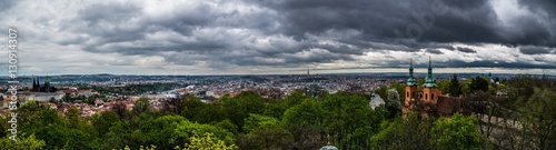 Prague view from Petrin tower © VarnakovR