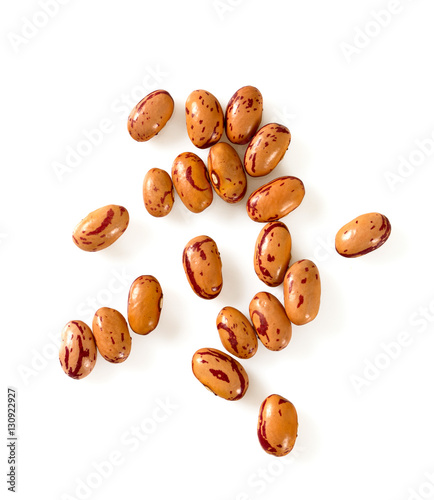 pinto beans isolated on white background
