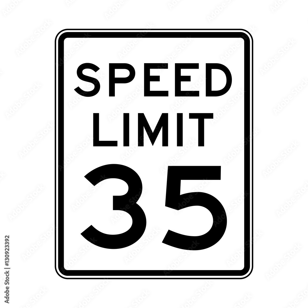 Speed Limit 35 Traffic Light On White Background Stock Vector Adobe Stock speed-limit-35-traffic-light-on-white-background-stock-vector-adobe-stock